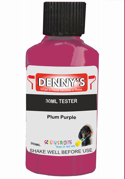 Denny's Chalk Paint For Furniture Colour- Dream Serenity Damson Purple - Matte Scuffproof Refresh