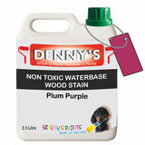 Denny's Stain Paint For Fences Colour- Plum Purple - Weatherproof Uv-Safe Protect