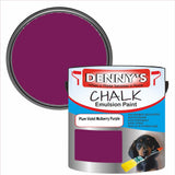 Denny's Chalk Paint For Walls Colour- Plum Violet Mulberry Purple - Matte Wipe-Clean Coverage