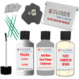 Porsche Crystal Silver Car Detailing Paint and polish finishing kit