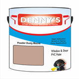 Denny's Plastic Paint For Windows Colour- Powder Dusty Mauve - Weatherproof Fade-Safe Upvc