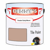 Denny's Tile Paint For Kitchen Tile Colour- Powder Dusty Mauve - Wipe-Clean Grease-Resistant Refresh