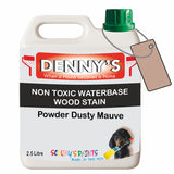 Denny's Stain Paint For Fences Colour- Powder Dusty Mauve - Weatherproof Uv-Safe Protect
