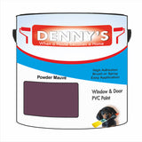 Denny's Plastic Paint For Windows Colour- Powder Mauve - Weatherproof Fade-Safe Upvc