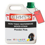 Denny's Stain Paint For Fences Colour- Powder Pink - Weatherproof Uv-Safe Protect