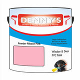 Denny's Plastic Paint For Windows Colour- Powder Ribbon Pink - Weatherproof Fade-Safe Upvc