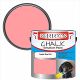 Denny's Chalk Paint For Furniture Colour- Powder Rose Pink - Matte Scuffproof Refresh