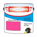 Denny's Plastic Paint For Windows Colour- Powder Softline Pink - Weatherproof Fade-Safe Upvc