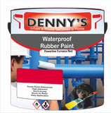 Denny's Waterpoof Paint For Ponds Colour- Powerline Furnace Red - Waterproof Fish-Safe Leakstop
