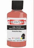 Denny's Floor Paint For Grip Coating Colour- Powerline Red - Anti-Slip Hardwearing Safe