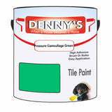 Denny's Tile Paint For Bathroom Tile Colour- Pressure Camouflage Green - Moistureproof Easy-Clean Makeover