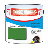 Denny's Plastic Paint For Windows Colour- Pressure Field Green - Weatherproof Fade-Safe Upvc