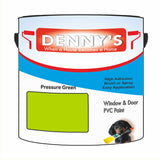 Denny's Plastic Paint For Windows Colour- Pressure Green - Weatherproof Fade-Safe Upvc