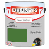 Denny's Floor Paint For Sheds Colour- Pressure Oxide Green - Durable Anti-Slip Weatherproof