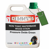 Denny's Stain Paint For Fences Colour- Pressure Oxide Green - Weatherproof Uv-Safe Protect