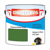 Denny's Plastic Paint For Windows Colour- Pressure Oxide Green - Weatherproof Fade-Safe Upvc
