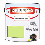 Denny's Wood Paint For Doors Colour- Pressure Pioneer Green - Scuffproof Weatherproof Smooth