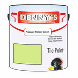 Denny's Tile Paint For Bathroom Tile Colour- Pressure Pioneer Green - Moistureproof Easy-Clean Makeover