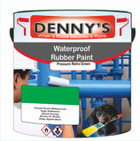Denny's Waterpoof Paint For Ponds Colour- Pressure Retro Green - Waterproof Fish-Safe Leakstop