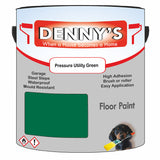Denny's Floor Paint For Sheds Colour- Pressure Utility Green - Durable Anti-Slip Weatherproof