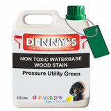Denny's Stain Paint For Fences Colour- Pressure Utility Green - Weatherproof Uv-Safe Protect