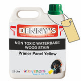 Denny's Stain Paint For Fences Colour- Primer Panel Yellow - Weatherproof Uv-Safe Protect