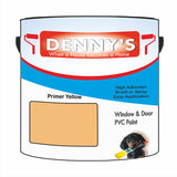 Denny's Plastic Paint For Windows Colour- Primer Yellow - Weatherproof Fade-Safe Upvc