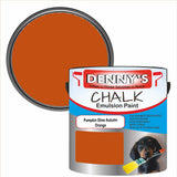Denny's Chalk Paint For Walls Colour- Pumpkin Glow Autumn Orange - Matte Wipe-Clean Coverage