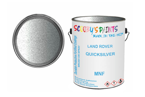 Mixed Paint For Land Rover Range Rover, Quicksilver, Code: Mnf, Silver/Grey