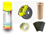Brake Caliper Paint For Mazda Luminous yellow preparation Bare Metal Paint