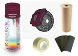 Brake Caliper Paint For Aston Martin Claret violet preparation Bare Metal Paint