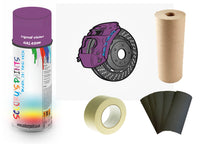 Brake Caliper Paint For Hyundai Signal violet preparation Bare Metal Paint