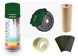 Brake Caliper Paint For Citroen Pearl green preparation Bare Metal Paint