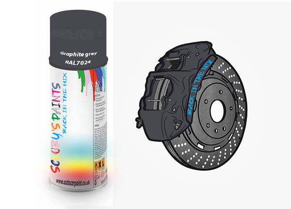 Brake Caliper Paint For Mercedes Graphite grey Aerosol Spray Paint RAL7024