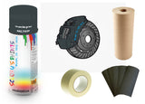 Brake Caliper Paint For Fiat Granite grey preparation Bare Metal Paint
