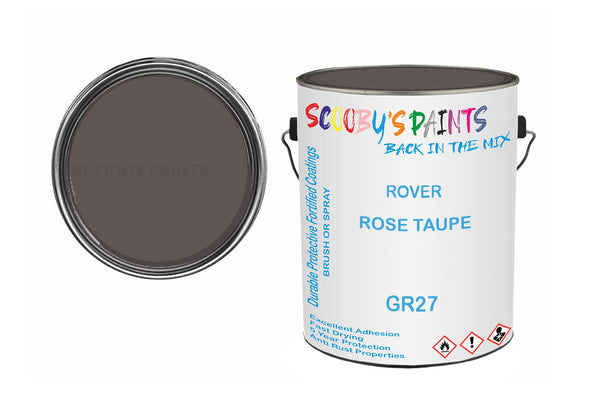 Mixed Paint For Triumph Tr6, Rose Taupe, Code: Gr27, Silver-Grey