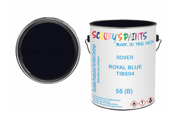 Mixed Paint For Triumph Stag, Royal Blue Tib504, Code: 56, Blue