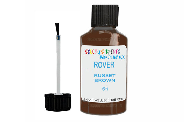Mixed Paint For Rover Metro, Russet Brown, Touch Up, 51