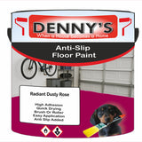 Denny's Floor Paint For Grip Coating Colour- Radiant Dusty Rose - Anti-Slip Hardwearing Safe