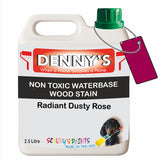 Denny's Stain Paint For Fences Colour- Radiant Dusty Rose - Weatherproof Uv-Safe Protect