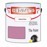 Denny's Tile Paint For Commercial Areas Colour- Radiant Rose - High-Traffic Durable Easy-Clean