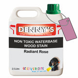 Denny's Stain Paint For Fences Colour- Radiant Rose - Weatherproof Uv-Safe Protect