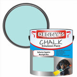 Denny's Chalk Paint For Furniture Colour- Reflection Sapphire Moonlight Blue - Matte Scuffproof Refresh