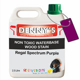 Denny's Stain Paint For Fences Colour- Regal Spectrum Purple - Weatherproof Uv-Safe Protect