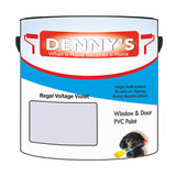 Denny's Plastic Paint For Windows Colour- Regal Voltage Violet - Weatherproof Fade-Safe Upvc