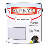Denny's Tile Paint For Commercial Areas Colour- Regal Voltage Violet - High-Traffic Durable Easy-Clean