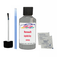 Renault Asphalte Grey Touch Up Paint Code KNQ Scratch Repair Kit