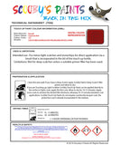Instructions for use Renault Capsicum Red Car Paint