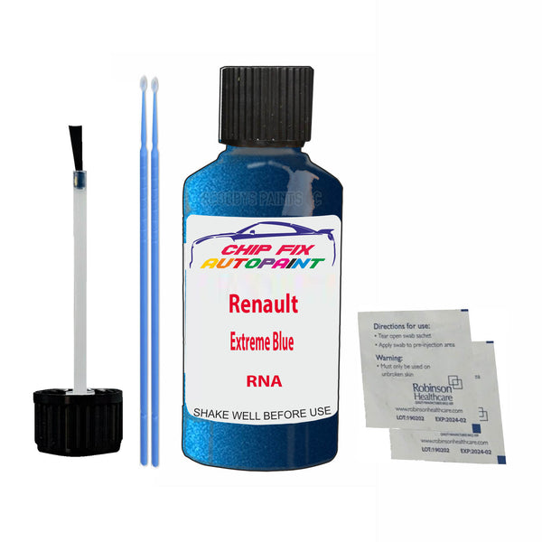 Renault Extreme Blue Touch Up Paint Code RNA Scratch Repair Kit