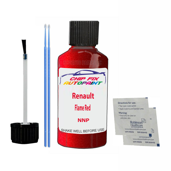 Renault Flame Red Touch Up Paint Code NNP Scratch Repair Kit